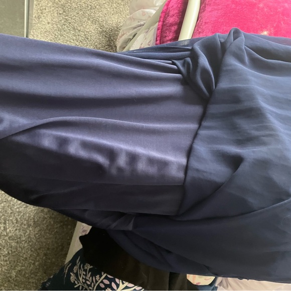 Azalea by Modcloth Semi formal sleeveless blue chiffon dress size 2x - Picture 6 of 6